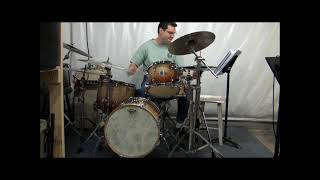 Applying Charlie Wilcoxon Snare Solo 132 in a funk groove [upl. by Story]