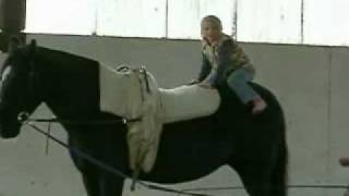 Equestrian Vaulting  novice lesson [upl. by Salohcin]