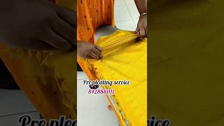 saree pre pleating  box folding all over Tamilnadu 8428881111 sareelove draping [upl. by Ekusoyr]