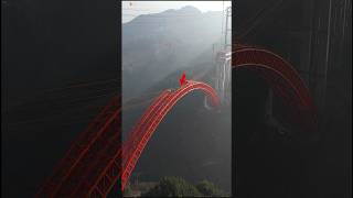 WORLDS LARGEST DOUBLE ARCH BRIDGE  SHUANGBAO BRIDGE China underconstruction bridge engineering [upl. by Fulvi940]