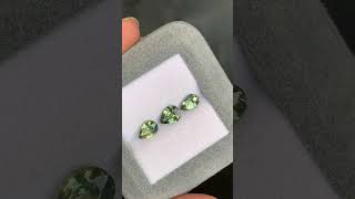 Light green Madagascan sapphires Sydney jeweller Lizunova Fine Jewels [upl. by Peti]