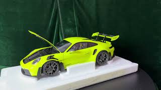 Minichamps 118 Porsche 911 992 GT3 RS 2023 Acid Green 110062028 [upl. by Celinda]