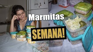 COMO EU FAÇO MINHAS MARMITAS FIT Marmitas congeladas [upl. by Philomena]