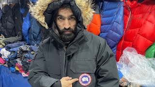 branded winterjacket canada goose pufferjacket ultralight weight mountains [upl. by Bloem]