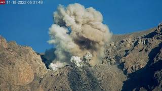 Yes that just happened Explosive eruption at Semeru Volcano Nov 18 2023 [upl. by Ellatsirhc791]