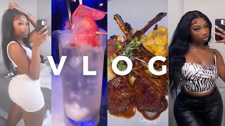 WEEKLY VLOG  UNICE HAIR ATL DINING DOSSIER ETC  JASMINE DIOR [upl. by Ralat]