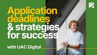 Year 12 to uni Upcoming deadlines and application strategies for success [upl. by Acirtal34]