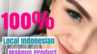 100  LOCAL INDONESIAN MAKEUP PRODUCT [upl. by Sheldon]