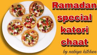 Quick And Easy Katori Chaat Recipe Street Style Katori ChaatRamadan Special By Nabiya Kitchen [upl. by Yrrem346]