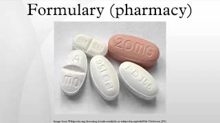 Formulary pharmacy [upl. by Adeuga]