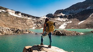 Backpacking Montanas AbsarokaBeartooth Wilderness Goose Lake Cavity Lake amp Grasshopper Glacier [upl. by Nygem]