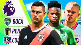 PONGO a los EQUIPOS SUDAMERICANOS en la PREMIER LEAGUE en FC 24 [upl. by Dlareme666]