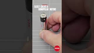 DIY AA Battery Homopolar Motor  Science Experiment magnetic nationalscienceweek homopolar [upl. by Sadowski273]