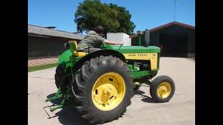 John Deere 730 Diesel Electric start  HappyOldIron Antique tractors in Belgium [upl. by Finzer]