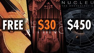 FREE vs 30 vs 450 Orchestra VST  6 Sample Libraries Comparison [upl. by Anselmi]