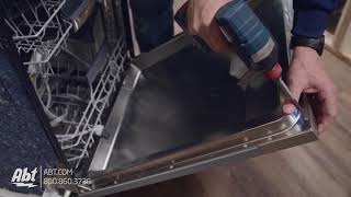 How To Bosch Dishwasher Panel Installation [upl. by Kinch]