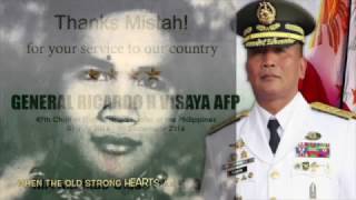 PMA Matikas Class of 1983 salutes former CSAFP Gen Bong Visaya  with quotStrong Heartsquot [upl. by Anitreb]