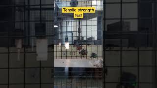 Tensile strength test of steelshorts [upl. by Kacy]