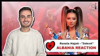 Eurovision 2022 Albania  Ronela Hajati quotSekretquot Live Reaction [upl. by Eelanej]