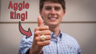 Getting My Aggie Ring Texas AampM Ring Day College Vlog [upl. by Corin211]