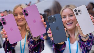 Hands on with the NEW iPhone 16 lineup [upl. by Oicnevuj]