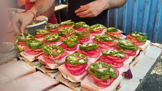 Bulk Making of Grill Vegetables Sandwich In Mumbai l Mumbai Street Food l Jai Jalaram Sandwich [upl. by Nomled]