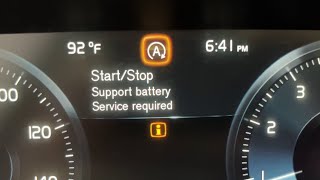 Volvo Start Stop Service Required  Support Battery Replacement [upl. by Posner580]