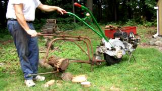 1946 Rotoette Home Gardener with a Buck Saw attachment [upl. by Anaytat]