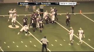 Hueytown QB Jameis Winston spins out of tackles for 17 yd gain [upl. by Zoara]