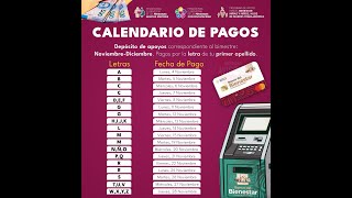 🤑ULTIMO CALENDARIO OFICIAL 2024 DE LAS PENSIONES DEL BIENESTAR😱🥳 [upl. by Louisa867]