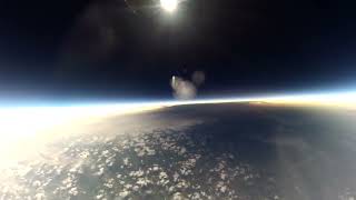 Shadow of moon crossing earth from 18km Balloon  Eclipse 8th April 2024 [upl. by Schindler978]