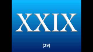 Roman Numerals  1 to 50 [upl. by Erehpotsirhc]