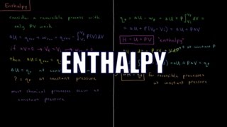 Chemical Thermodynamics 310  Enthalpy [upl. by Dygal]