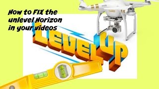 How to FIX the UNLEVEL HORIZON ISSUE Phantom 3 [upl. by Gayel249]