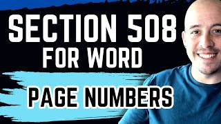 Page numbers use the Insert Page number feature and are not manually entered [upl. by Jennilee]