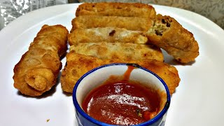 How Yo Make New Style Chicken spring Roll नये तरीके से बनाये रोल एक दम आसान रेसीपी indo veg nonveg [upl. by Tubb564]