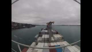 Nedlloyd Adriana departing Cork Harbour Ireland [upl. by Ameehsat305]