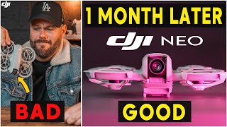 DJI NEO  1 MONTH LATER REVIEW  MY EXPERIENCE [upl. by Asilana]