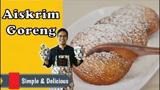 Resepi Aiskrim Goreng by Khairulaming  Jom Masak [upl. by Odie]