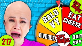 VY QWAINT IS BALD After Losing Wheel of Dare  Spy Ninjas 217 [upl. by Dleifniw471]