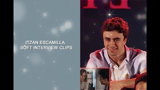 ITZAN ESCAMILLA CUTE INTERVIEW SCENES [upl. by Naeroled542]