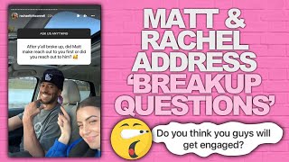 Bachelor Matt James amp Rachael Kirkconnell Open Up With Q amp A Addressing Their Previous Breakup [upl. by Nomyt416]