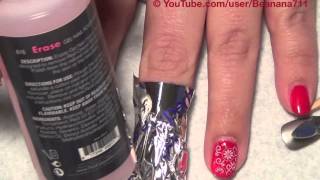 Red Carpet Gel Manicure Removal Using Erase [upl. by Alekal]