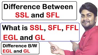 What is SSL SFL FFL EGL GL in Civil Engineering Drawing  Civil Engineering Basic Knowledge [upl. by Levania827]