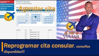 COMO REPROGRAMAR CITA CONSULAR AMERICANA adelantar cita [upl. by Ymor]