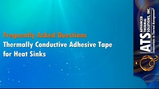 Thermally Conductive Adhesive Tape for Heat Sinks [upl. by Ardy]