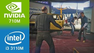 Grand Theft Auto 5 Gameplay i3 3110M  710M [upl. by Nrubua]