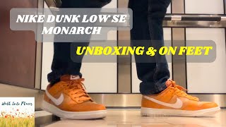 Nike Dunk Low SE Monarch  unboxing amp on feet [upl. by Odnalref33]