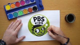 PBS Kids logo  timelapse painting [upl. by Nnaj]