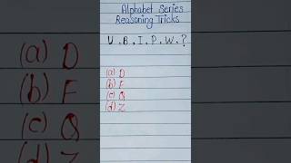 Alphabetical series youtubeshorts mathstricks reasoning [upl. by Ahsiened]